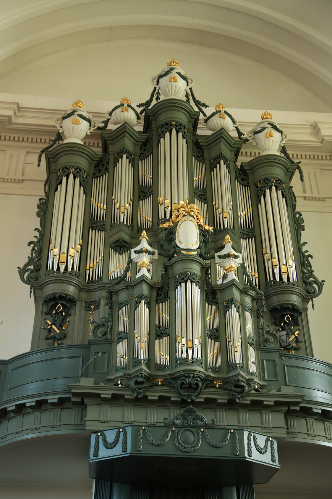 Het Hinsz-orgel uit 1776 in de Grote- of Nieuwe Kerk in Harlingen